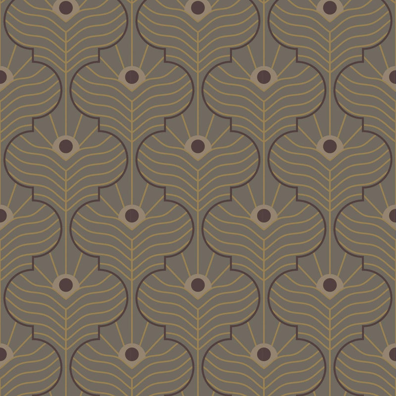 Moroccan Peacock 10' L x 24" W Wallpaper Roll, Blues, Faux Grasscloth