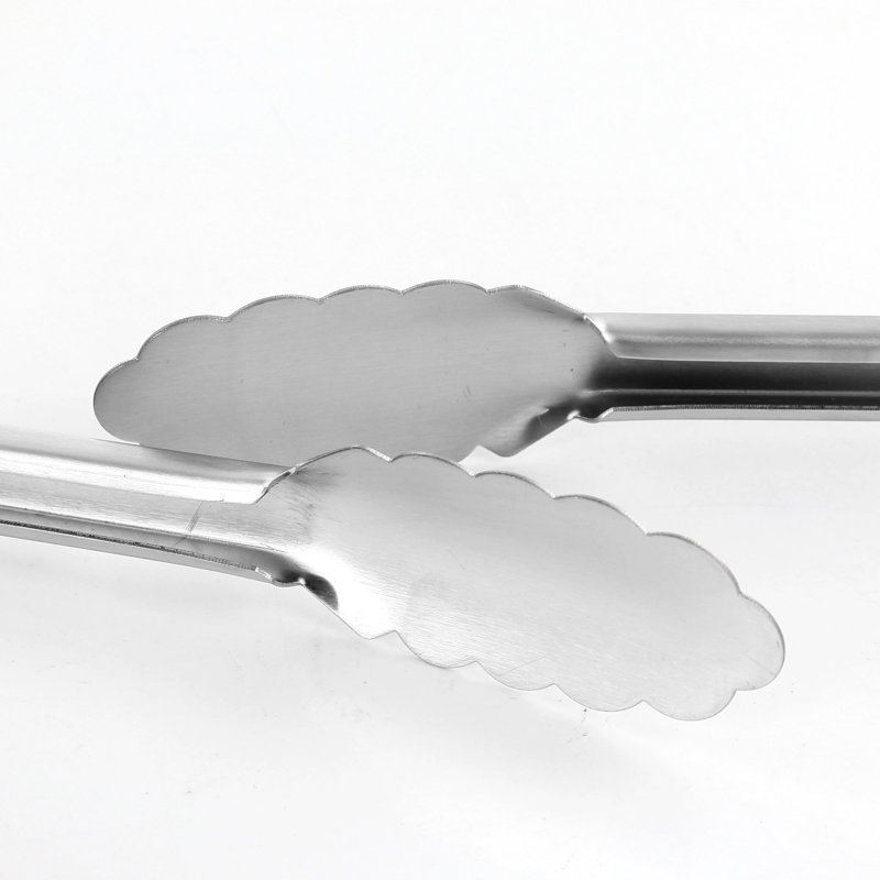Stainless Steel 2-Piece Kitchen Tongs Set with Hanging Loop