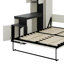 Lit escamotable double avec bureau et armoires