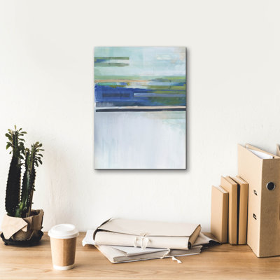 Epic Graffiti 'Blue Lapis Waterfall 1' by Brittany Evans Canvas Wall Art, 12" x 16"