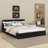 Upholstered Panel Headboard Design Bed-2135384548