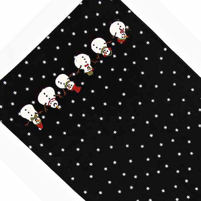 Chemin de table de noël 100% coton pois points Evelyne
