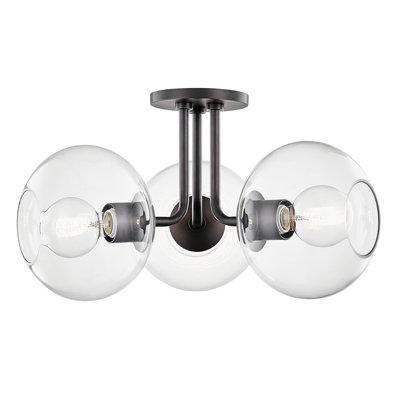 Margot 3 Light Semi Flush