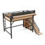 Lit mezzanine double avec tablettes coulissantes AdventureNest-130024877-130024876