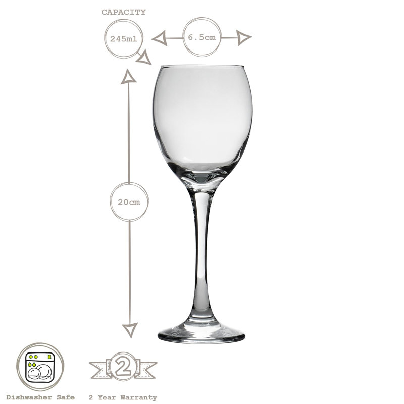 245ml White Wine Glass Set