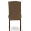 Ensemble de table de salle à manger 7 pièces composé d'une table rectangulaire en bois avec feuille papillon et 6 chaises rembourrées en tissu de lin café foncé, acajou-476910620-427462050-476910623