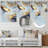 White and Gold Marble Abstract IV - Modern Metal Wall Decor-137258208