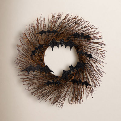26" Bat Halloween Wreath