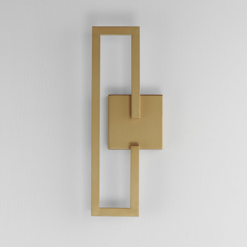 Everet LED Flush Mounted Sconce, Gold