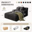Latitude RunMD Assemblage non requis 64 po P Corduroy Chaise longue d'intérieur rembourrée Glauser-105763803