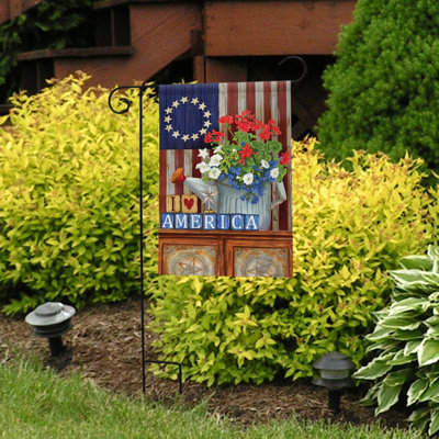 Americana Patriotic Garden Flag