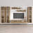 120" Modern Floating Wall Mounted Entertainment Center with 16-Color LED Lighting, High Gloss Finish-1934535460