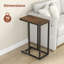 Table d'appoint en forme de C avec structure en métal robuste-227167675