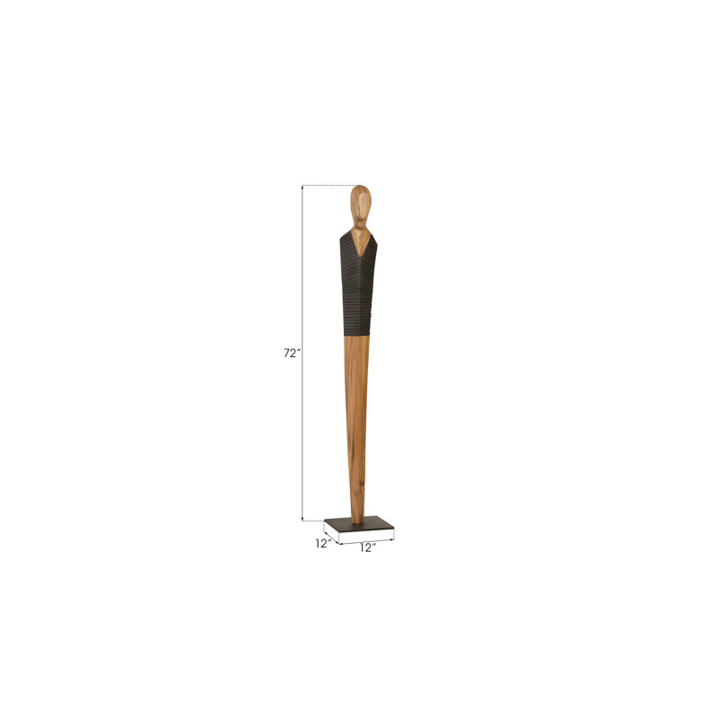 Vested Male Statue, 72" H x 12" W x 12" D