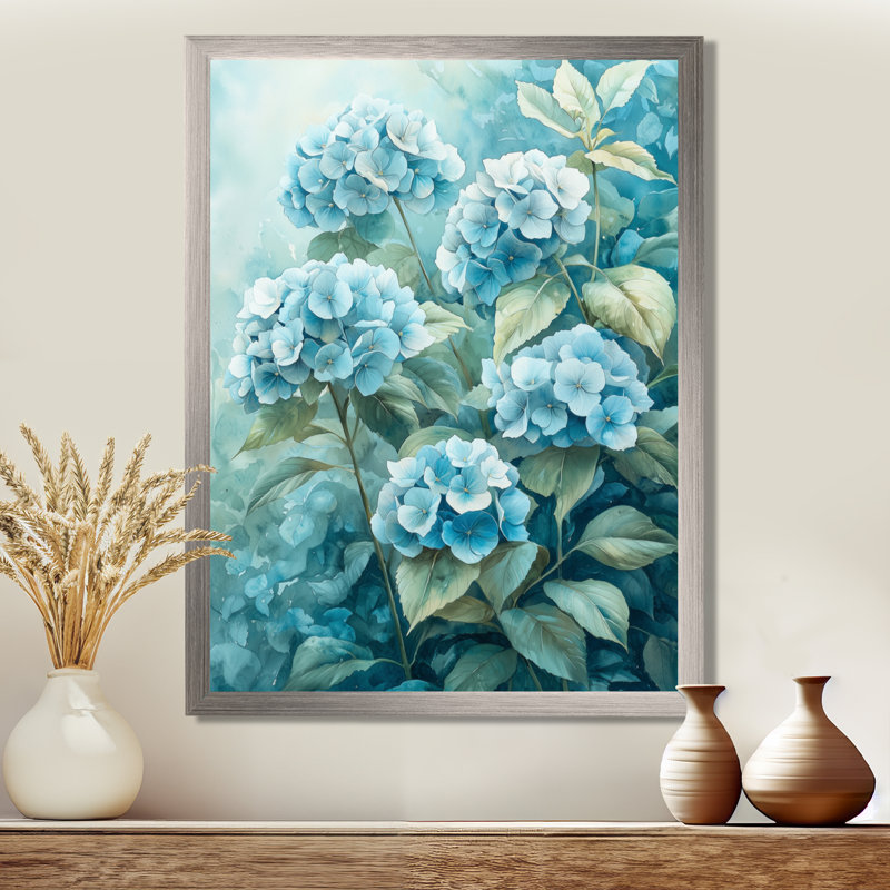 Dorsey - décoration murale florale, Argent argent, H 20 po x l 12 po, Picture Framed