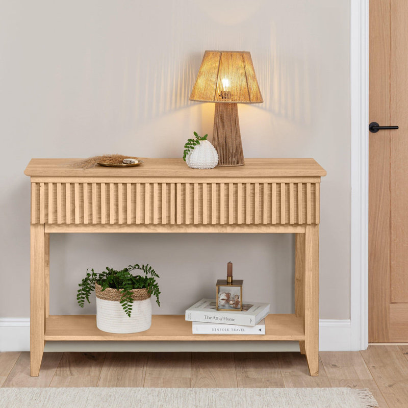 Hopley 110cm Console Table, Cream