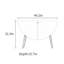 Buffet en demi-cercle 49 po