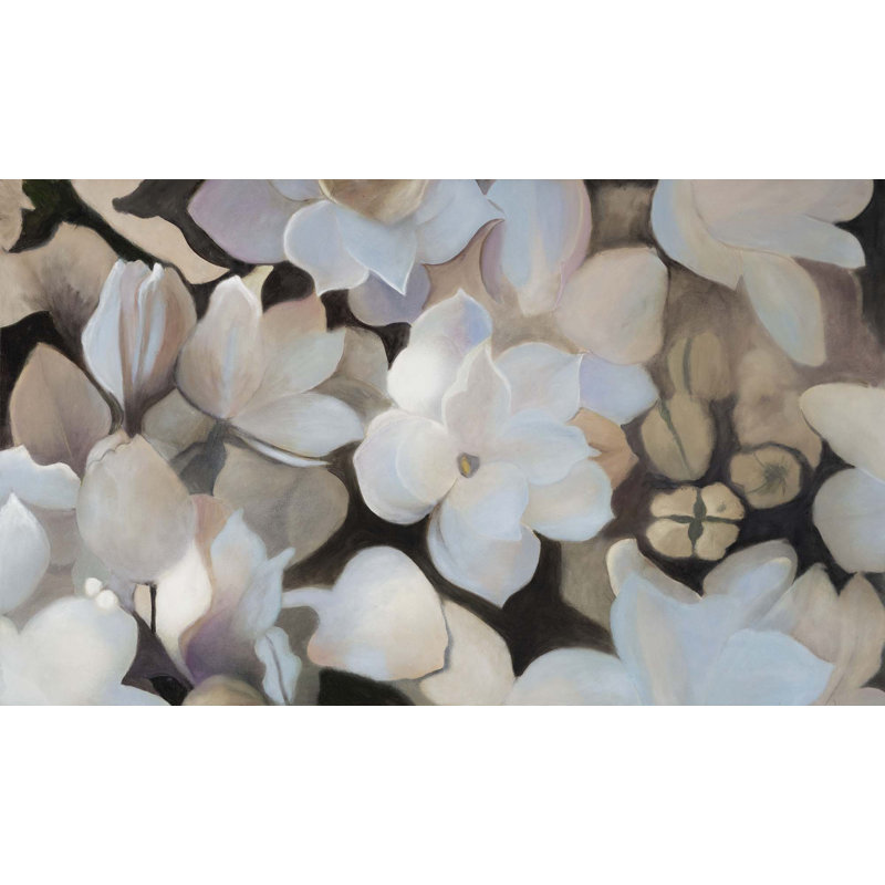 «Hazy Floral» par Yaffa G - impression sur toile tendue, L 50 po x H 29 po