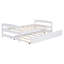 Lit plate-forme avec lit gigogne-444515716