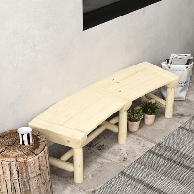 Chaise de jardin pour terrasse en bois semi-circulaire, pour terrasse, terrasse, pelouse