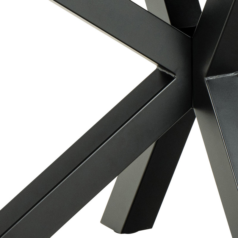 Leilani Metal Base Dining Table, Grey