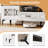 71" Tv Stand For Tvs Up To 80" With Open Compartment Side Cabinets & Drawers-747304361
