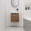 Petit meuble-lavabo flottant avec lavabo simple