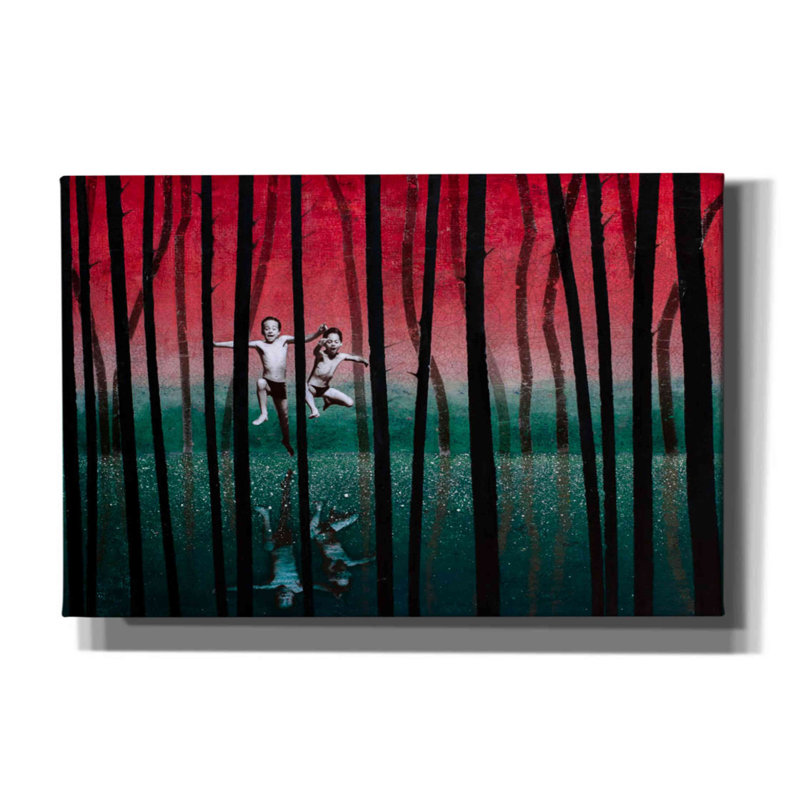 «LUST FOR Life» par DB Waterman, H 12 po x l 18 po x P 0,75 po