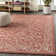 Hagerman Vintage Filigree Textured Weave Red/Beige Indoor/Outdoor Rug