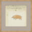 Pig - Mennonite Ledger Drawing Giclee Print