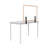 Bi-Office partition, splashback glass board, metal clips, MDF frame, 90 x 60cm.
