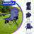 2-Pack of Camping Chairs With Built-in Mini Ice Cooler, Storage Pocket, Cup Holder, Carry Bag Perfect For Camping, Tailgating, Fishing, Beach, And Lawn-1423552986