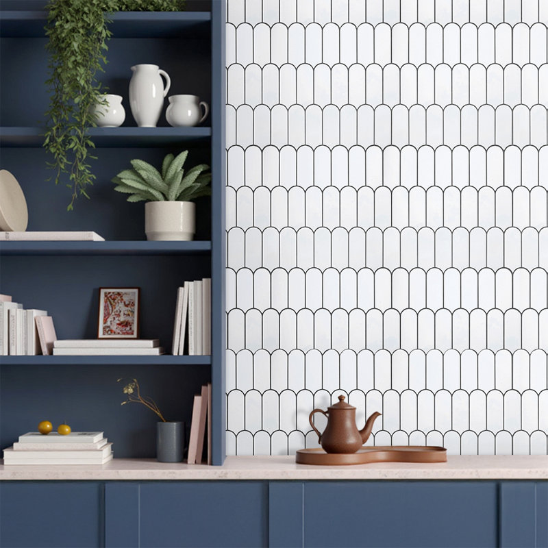 30.5 x 30.5 cm PET/PU Tile , White