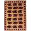 Tapis décoratif de laine noué à la main de conception unique de style afghan de guerre afghan de style afghan de de conception unique 6 pi 11 po x 9 pi 2 po Cashara