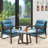 Dentrell Faux Leather Armchair-1717187832