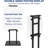 Black Adjustable Poster Sign Stand, Height up to 80In, Heavy Duty Double-Sided Holder for Board & Foam Display
