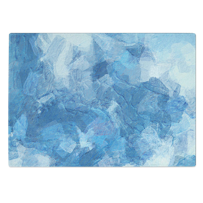 Tempered Glass Burst Bubble Chopping Board, 28.5 cm W x 20 cm L