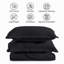 Ensemble de couvre-lit en microfibre embossée 3 pièces avec taies d'oreiller assorties-113737667-113737681