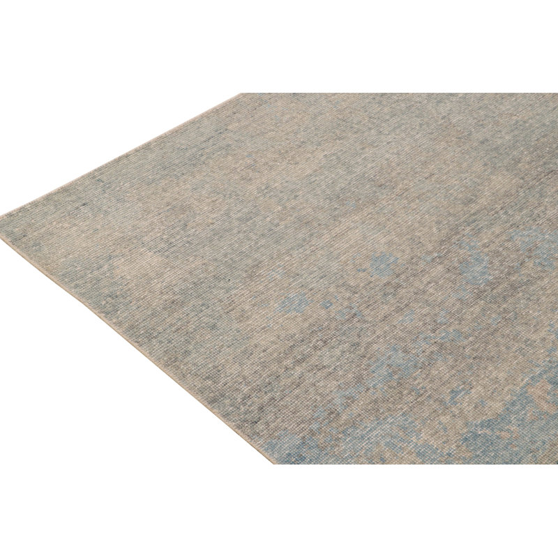 Distressed Homage Wool Abstract Area Rug, Rectangle 8' x 10'