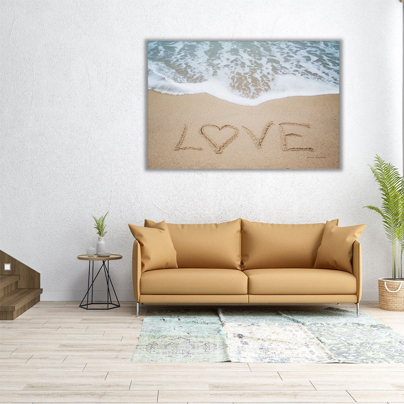 «Beach Love II», reproduction d'art sur toile, H 32 po x l 48 po