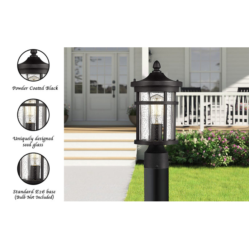 Outdoor Post Light, 13.75" Height Exterior Post Lighting Fixture