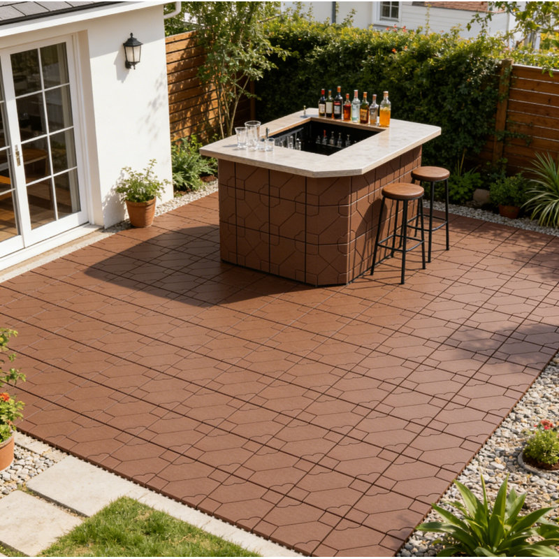 Interlocking Deck, Brown