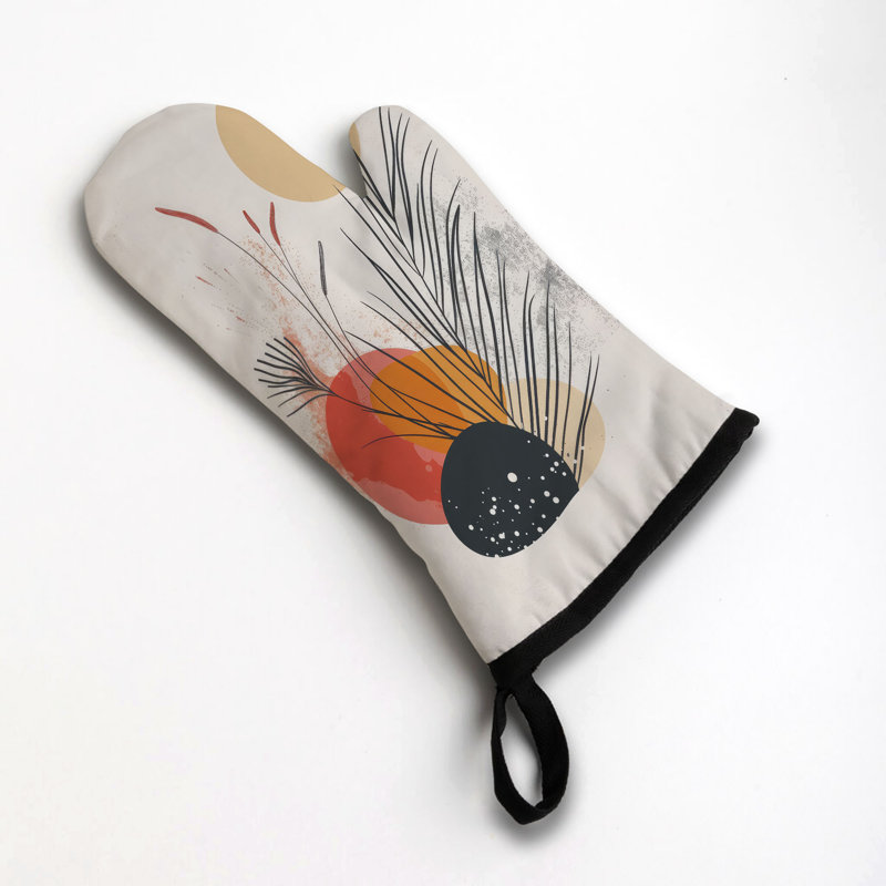 Subtle Bloom Oven Mitt Cotton Twill