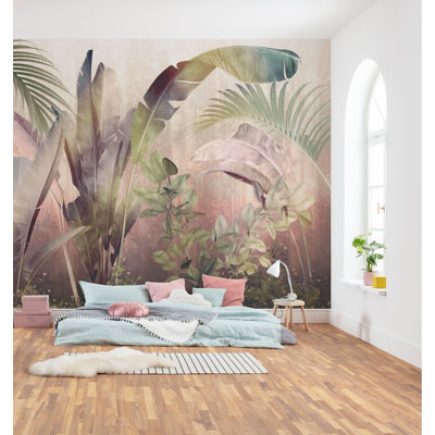 Millsaps Rainforest Mist 8.2' L x 137.9" W 7-Panel Wall Mural