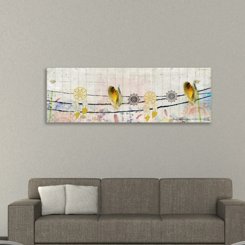 « boho day » par kimberly allen, impression sur toile tendue, H 20 po x l 60 po x P 1,5 po