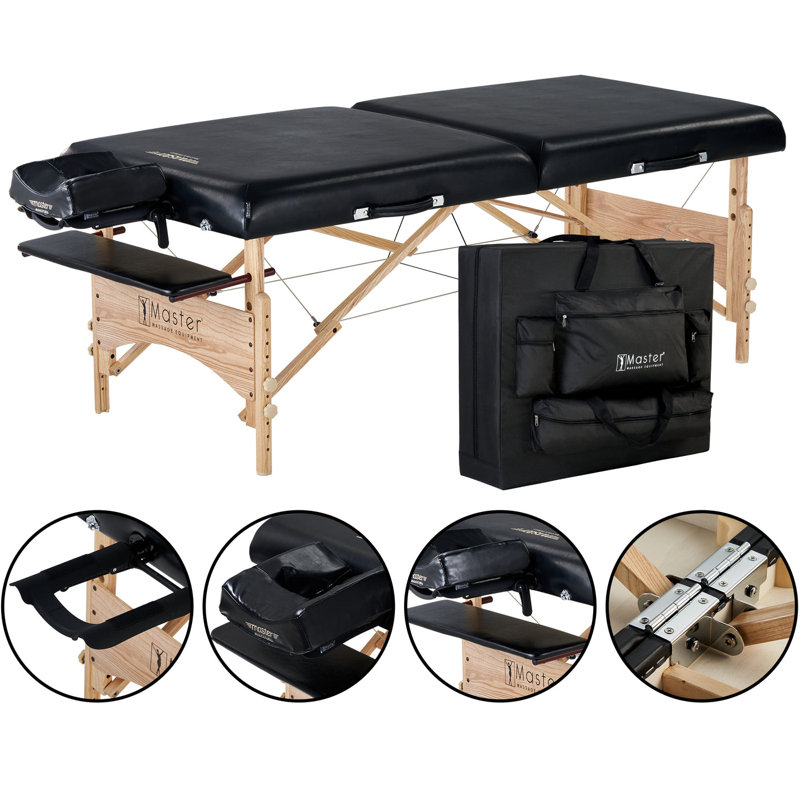 Text 213cm Adjustable Folding Table