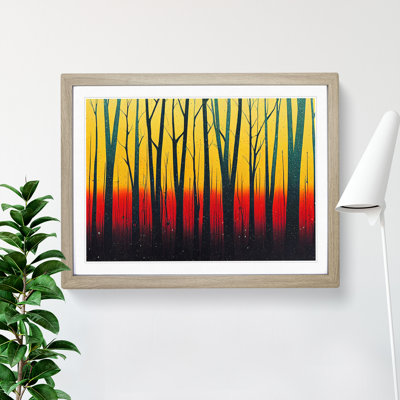 Splashed Forest Vol.3 Abstract - Framed Print