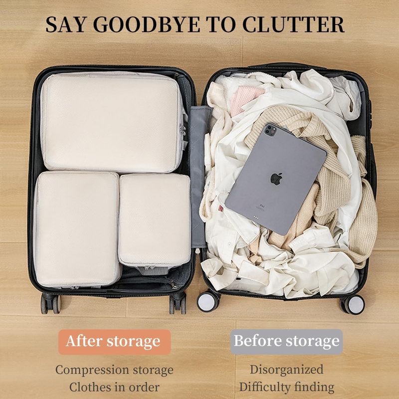 Rebrilliant Fabric Storage Bag, Beige