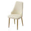 Chaise de salle à manger avec pieds en métal et cuir PU (Ensemble de 2)