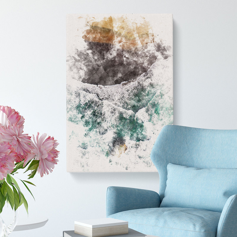 Gold Beach - Wrapped Canvas Painting, 76cm H x 50cm W x 3cm D